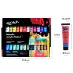 Metallic Acrylic Colour Paint Set Signature 24pc x 36ml - Image 3