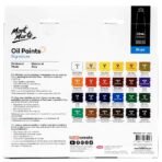Mont Marte Oil Paints for Painting - 24 Pieces in 12 ml Tubes, Multicolor - Image 3