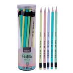 Brustro Pastelix HB Pencils|Pack of 30 (5 Colours x 6 Pencils), 2.2mm Lead With Latex free Rubber,Pre-Sharpened