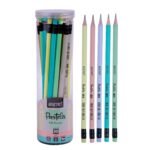 Brustro Pastelix HB Pencils|Pack of 30 (5 Colours x 6 Pencils), 2.2mm Lead With Latex free Rubber,Pre-Sharpened