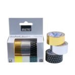 Brustro Radiant Basics Washi Tape – Simple Yet Sparkling (Set of 3)