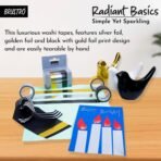 Brustro Radiant Basics Washi Tape – Simple Yet Sparkling (Set of 3) - Image 3