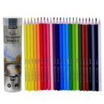 Brustro Studio Colour Pencil Set 24 in a Metal Tube| 3mm Lead,Pre-Sharpened - Image 2