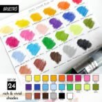 Brustro Studio Colour Pencil Set 24 in a Metal Tube| 3mm Lead,Pre-Sharpened - Image 4