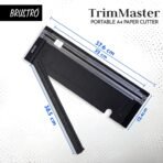 Brustro Trim Master Portable A4 Paper Cutter | 12 Inches, SKS-7 Blade | Precision Cutting Tool - Image 3