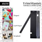 Brustro Trim Master Portable A4 Paper Cutter | 12 Inches, SKS-7 Blade | Precision Cutting Tool - Image 5