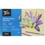Mont Marte Premium Watercolour Pencils in Tin - 36pc