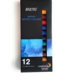BRUSTRO Artist's Watercolour Paint | Set of 12 Colours X 12ML Tubes