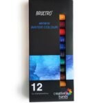 BRUSTRO Artist's Watercolour Paint | Set of 12 Colours X 12ML Tubes