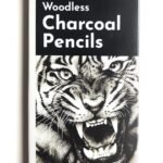 Brustro Woodless Charcoal Pencil Set of 6 (3 Soft, 2 Medium, 1 Hard)