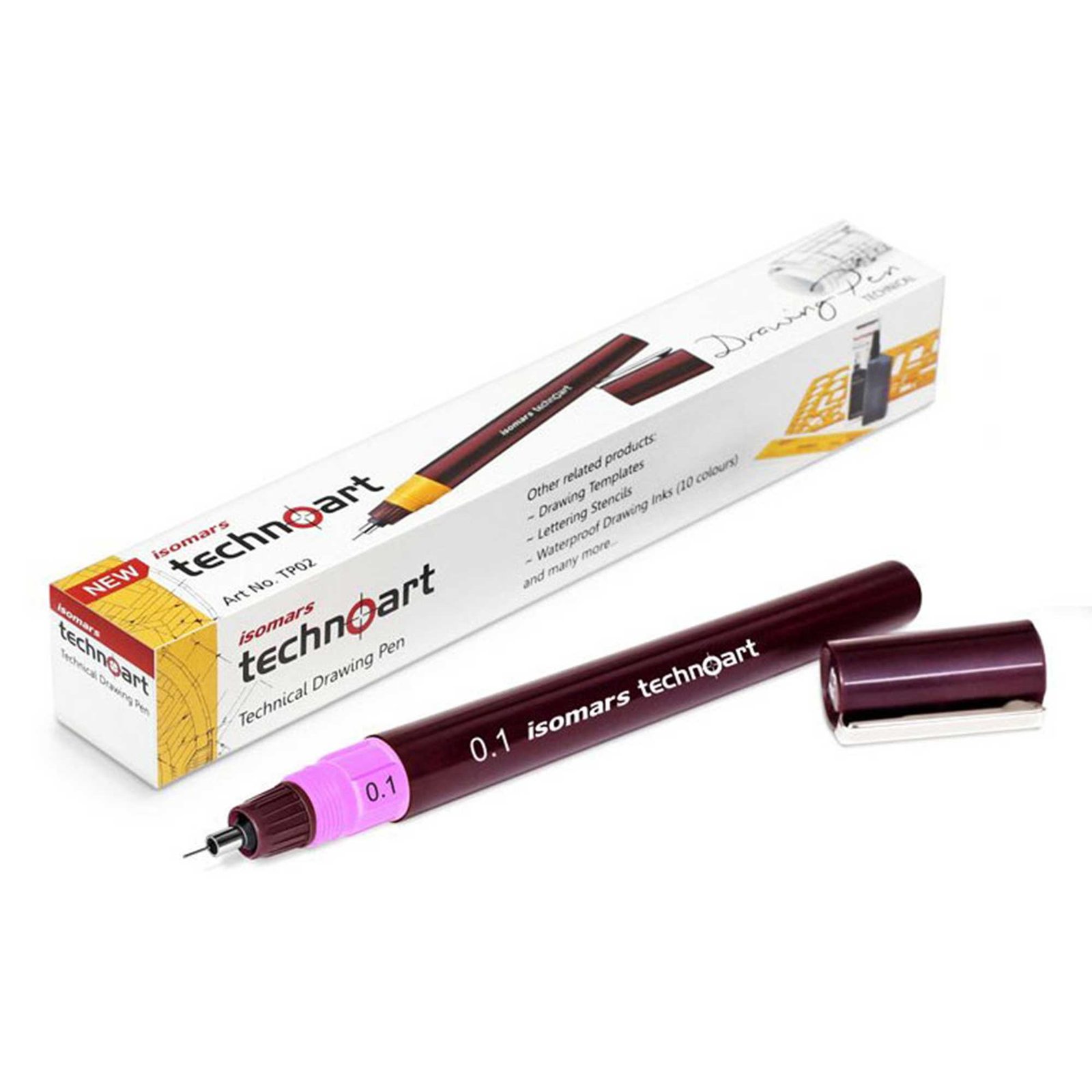 0.1 Isomars Technoart Technical Drawing Pen 0.1mm - Image 1