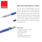 Isomars Mechanical Pencil 0.5mm - Drafting with Leads & Eraser - Image 3