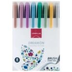 Lineplus Dreamon Metallic Brush Pen Set of 8