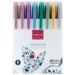 Lineplus Dreamon Metallic Brush Pen Set of 8