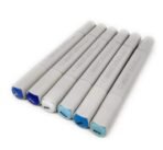 BRUSTRO Twin Tip Alcohol Based Marker Set of 6 (Blues) - Image 2