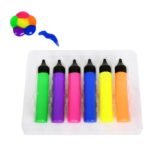 KeepSmiling 3D Decorative Pens Fluorescent colours 6pcs 25ml - Image 2