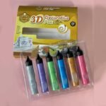 KeepSmiling 3D Decorative Pens Metallic colours 6pcs 25ml