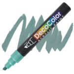 Marvy Decocolor Acrylic Paint Marker Chisel Tip (315) Metallic Green