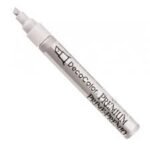 Marvy Uchida DecoColor Premium Paint Marker, Chisel Tip, Metallic Ink, (Silver)