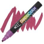 Marvy Decocolor Acrylic Paint Marker Chisel Tip (315) Metallic Red