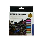 Keep-Smiling Metallic Color Pen Pack of 10