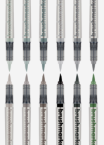 Karin Brushmarker PRO 12 Gray Colors - Image 3