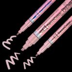 Marvy Uchida DecoColor Premium Paint Marker, Chisel Tip, Metallic Ink, (Rosegold) - Image 2