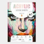 Scholar 360 Gsm Acrylic Paper, A3 - Loose Sheets, Pack of 5, (ACRL3)