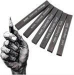 keep smiling Compressed Charcoal (Soft, Medium, Hard) Set Of 6 Pcs. - Image 2