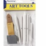 Keepsmiling Paper Stump Set of 8 with Sand Paper & Art Eraser