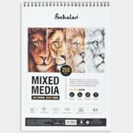 Scholar 250 Gsm Mixed Media Paper Pad - Cold Pressed, A4 (15 Sheets) (MMW4)