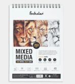 Scholar 250 Gsm Mixed Media Paper Pad, A5 - Cold Pressed (15 Sheets) (MMW2)