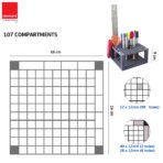 Isomars Creative Art Tools Holder, Grey - Image 2