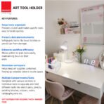 Isomars Creative Art Tools Holder, White - Image 3