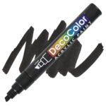 Marvy Decocolor Acrylic Paint Marker Chisel Tip (315) black