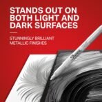 Sharpie Metallic Permanent Markers, Fine Point Set of 3 - Image 3