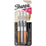Sharpie Metallic Permanent Markers, Fine Point Set of 3