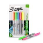 Sharpie Neon Fine Tip Permanent Marker pack of 5