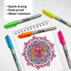 Sharpie Neon Fine Tip Permanent Marker pack of 5 - Image 3