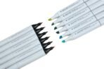 BRUSTRO Twin Tip Alcohol Based Marker Set of 12 - Pastel Tones - Image 2
