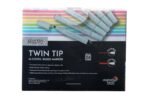 BRUSTRO Twin Tip Alcohol Based Marker Set of 24 (C) Broad 1-7mm chisel tip, Fine 0.7mm bullet tip - Image 2