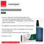 Isomars Technoart Technical Drawing Pen Ink, waterproof- Green - Image 3
