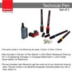 Technoart Technical Drawing Pens (Set of 3) - Image 5