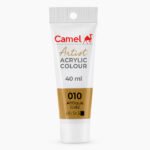 Camel Artist Acrylic Colours Individual tube of Antique Gold (010) in 40 ml