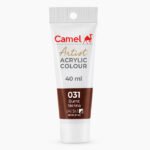 Camel Artist Acrylic Colours Individual tube of Burnt Sienna (031) in 40 ml