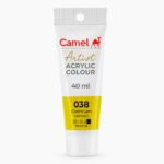 Camel Artist Acrylic Colours Individual tube of Cadmium Lemon (038) in 40 ml