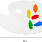 Keep Smiling Acrylic Paint Palette, 12 x 7.5 inches