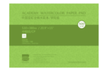 BAOHONG - Watercolor Paper pad 20 Sheets  Academy Grade, 100% Cotton, 20.9" x 15"