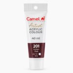 Camel Artist Acrylic Colours Individual tube of Indian Red (201) in 40 ml