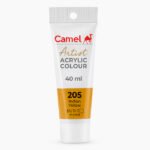 Camel Artist Acrylic Colours Individual tube of Indian Yellow (205) in 40 ml